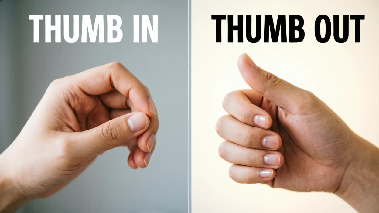 Thumb In vs Thumb Out