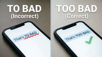 To Bad vs Too Bad