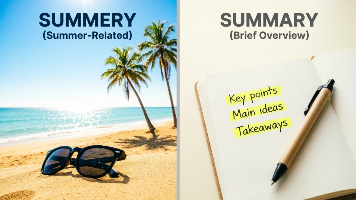 Summery vs Summary
