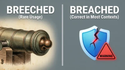 Breeched vs Breached