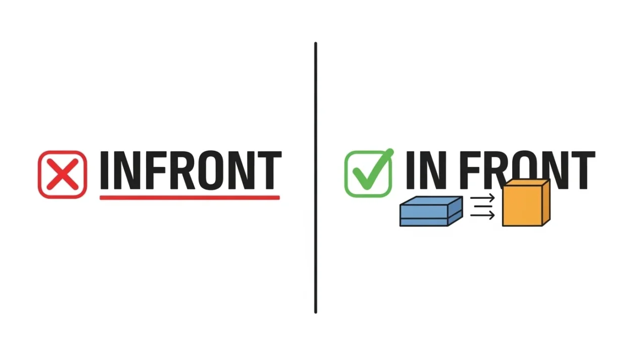 Infront or In Front