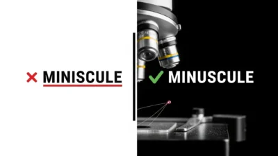 Minuscule vs Miniscule
