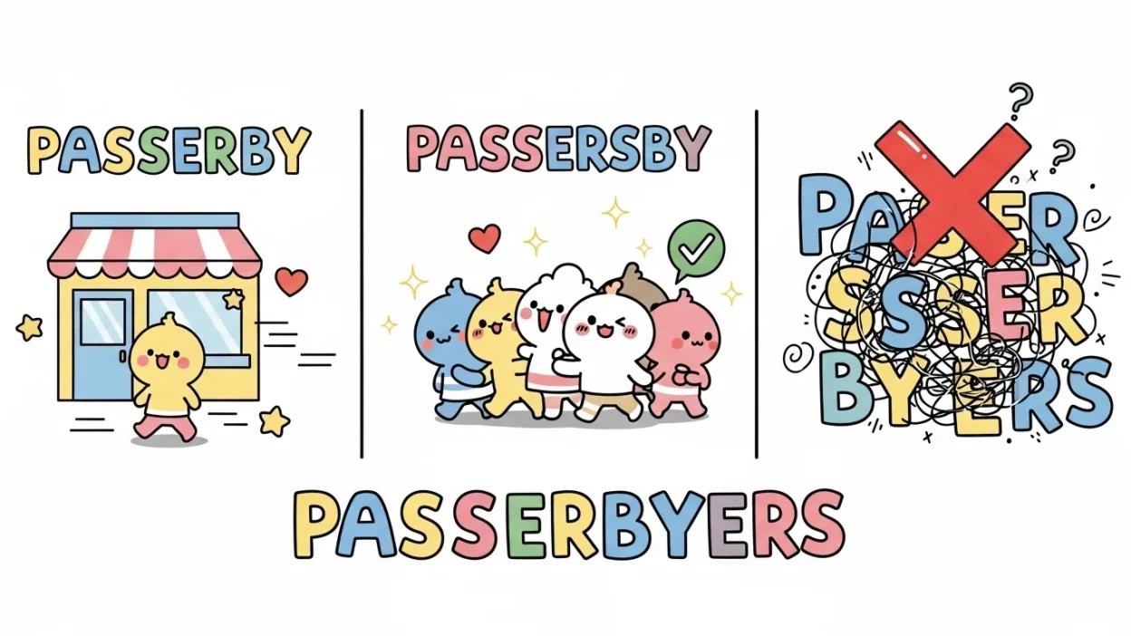 Passerbyers or Passersby or Passerby