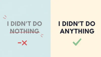 I Didn’t Do Nothing or I Didn’t Do Anything