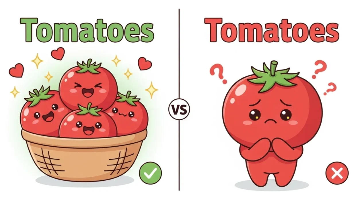 Tomatoes vs Tomatos