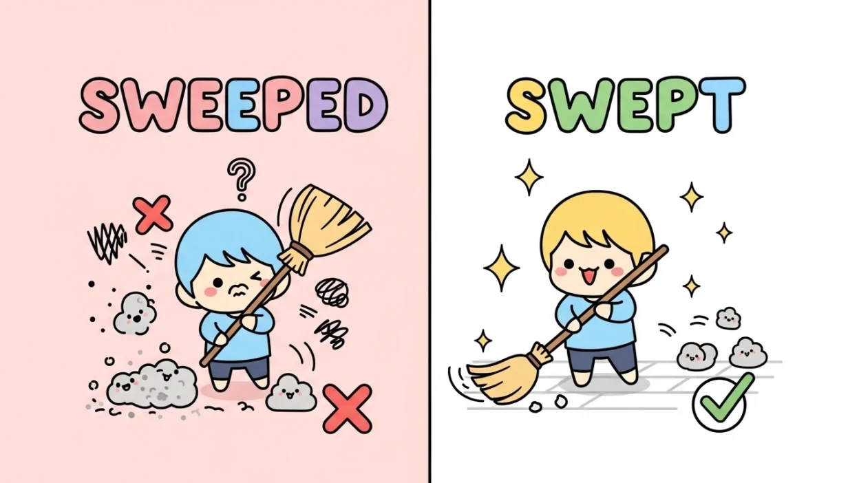 Sweeped vs Swept