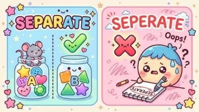 Separate vs Seperate