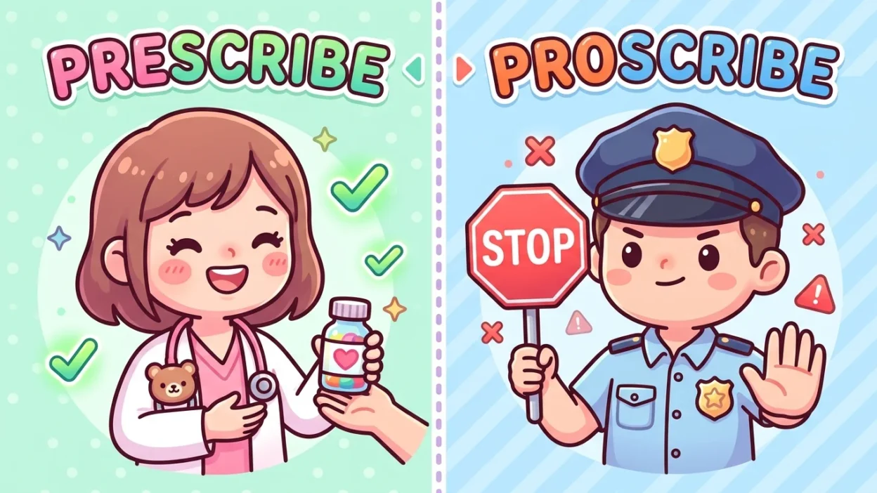 Prescribe vs Proscribe