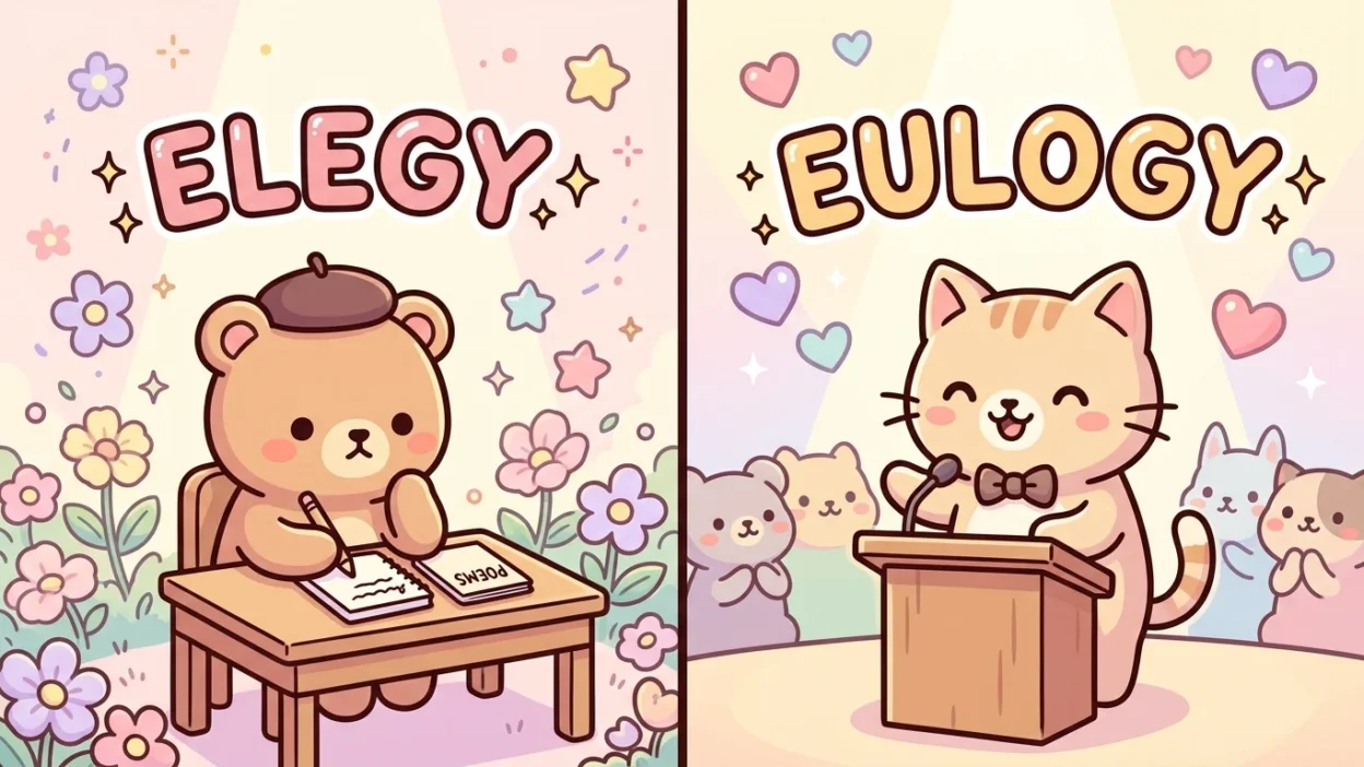 Elegy vs Eulogy