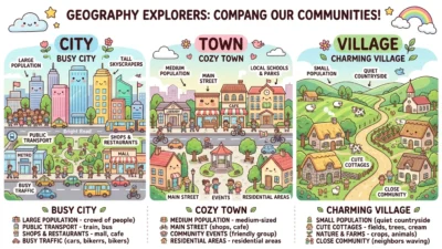 City vs Town vs Village