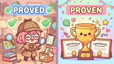Proved vs Proven