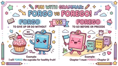 Forgo vs Forego