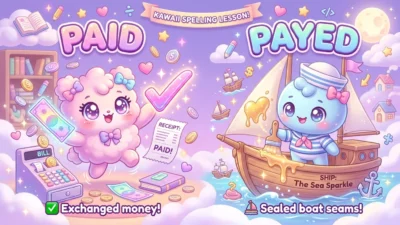 Paid vs Payed