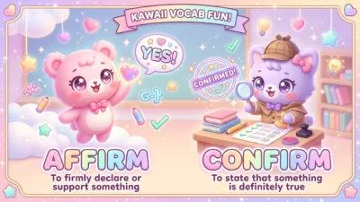 Affirm vs Confirm