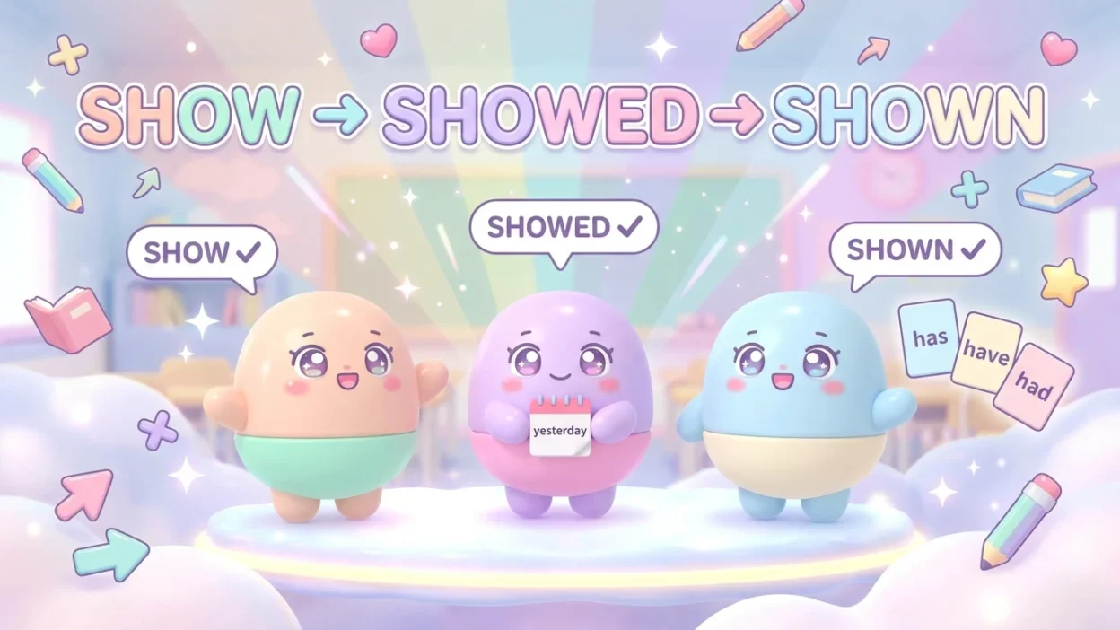 Shown vs Showed
