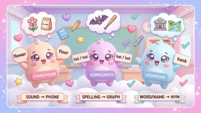 Homophone vs Homograph vs Homonym