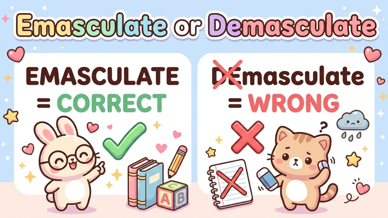Emasculate or Demasculate