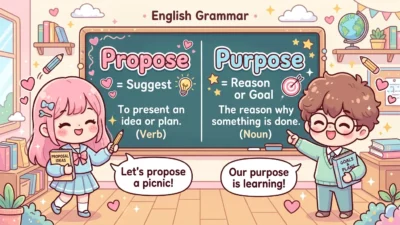 Propose vs Purpose