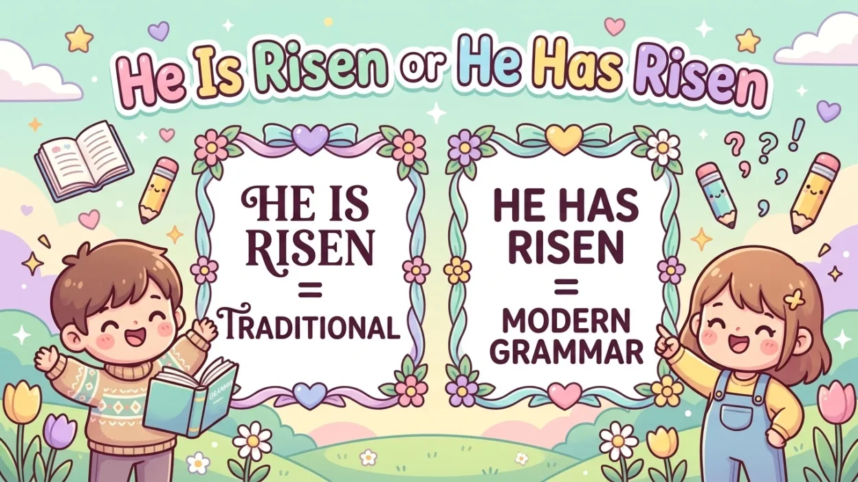 He Is Risen or He Has Risen